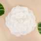 Large white real touch artificial foam DIY craft roses.