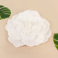 Large white real touch artificial foam DIY craft rose.