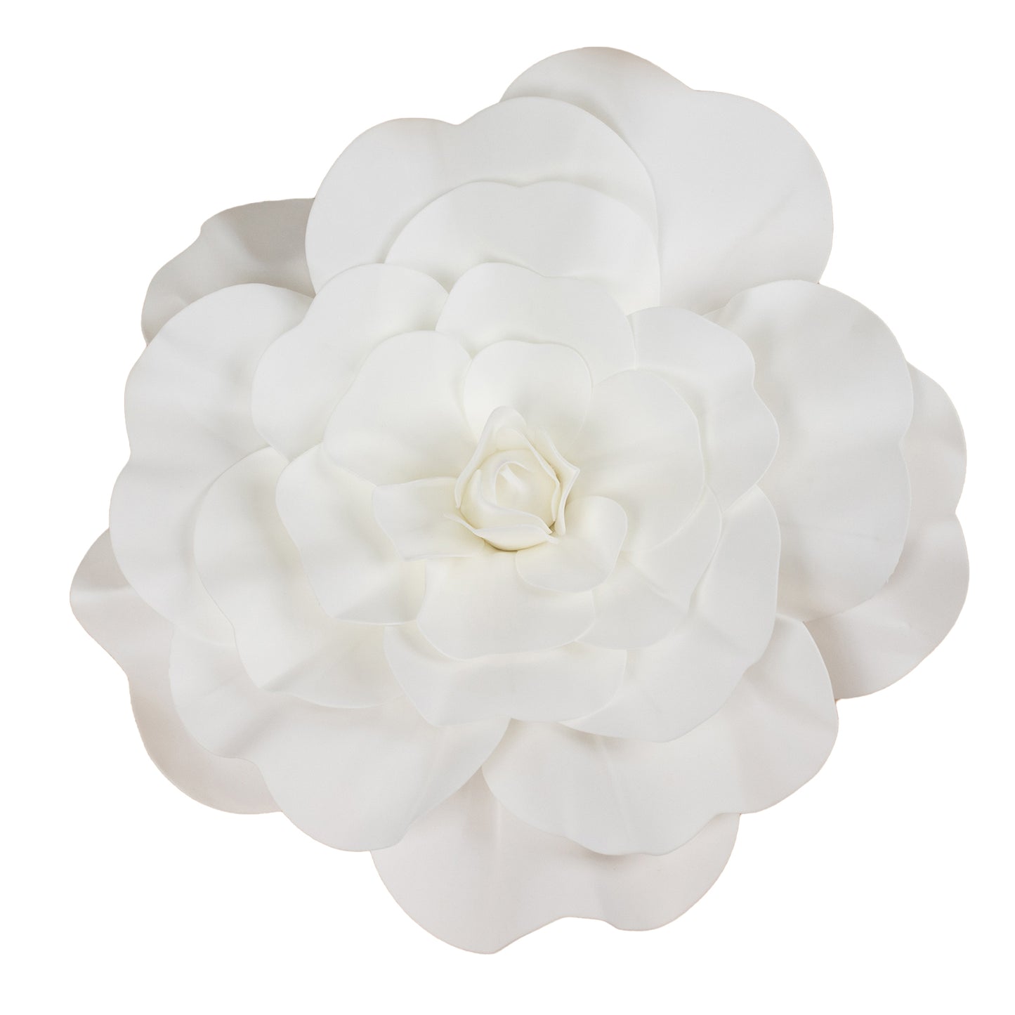 2 Pack | 24" Large White Real Touch Artificial Foam DIY Craft Roses