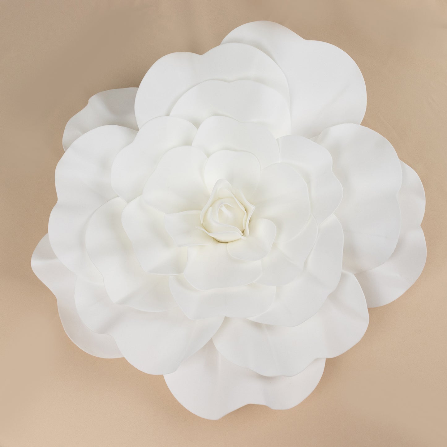 2 Pack | 24" Large White Real Touch Artificial Foam DIY Craft Roses