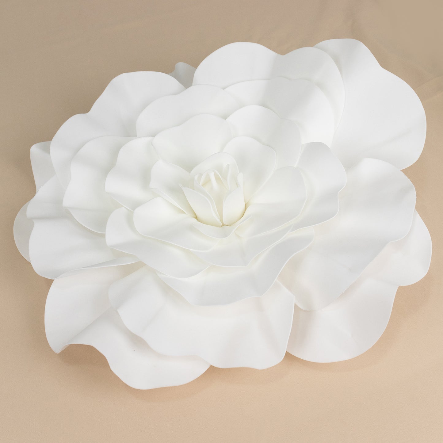 2 Pack | 24" Large White Real Touch Artificial Foam DIY Craft Roses