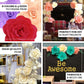 Large red foam DIY craft roses for versatile projects.