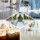 Clear Acrylic Banquet Ghost Chair With Oval Back, Transparent Armless Event Accent Chair