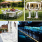 3-Pack Clear Acrylic Ghost Chiavari Chairs with Oval Open Back – Transparent Resin Stackable Armless