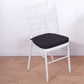 2inch Thick Black Chiavari Chair Pad, Memory Foam Seat Cushion With Ties and Removable Cover