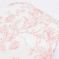 Chiavari Chair Pad White/Pink French Toile 1.5" Thick Memory Foam Seat Cushion with Ties, Removable 