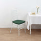 1.5" Thick Hunter Emerald Green Chiavari Chair Pad, Memory Foam Seat Cushion With Ties and Removable Cover