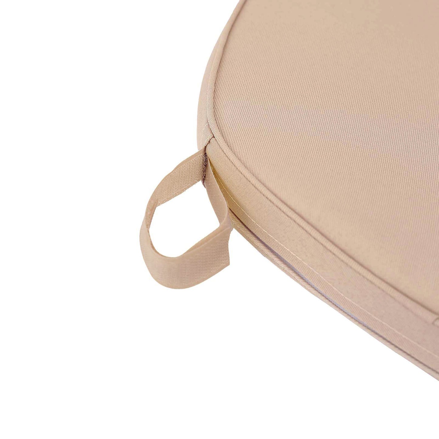 1.5" Thick Nude Chiavari Chair Pad, Memory Foam Seat Cushion With Ties and Removable Cover