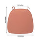 1.5" Thick Terracotta (Rust) Chiavari Chair Pad, Memory Foam Seat Cushion With Ties and Removable Cover
