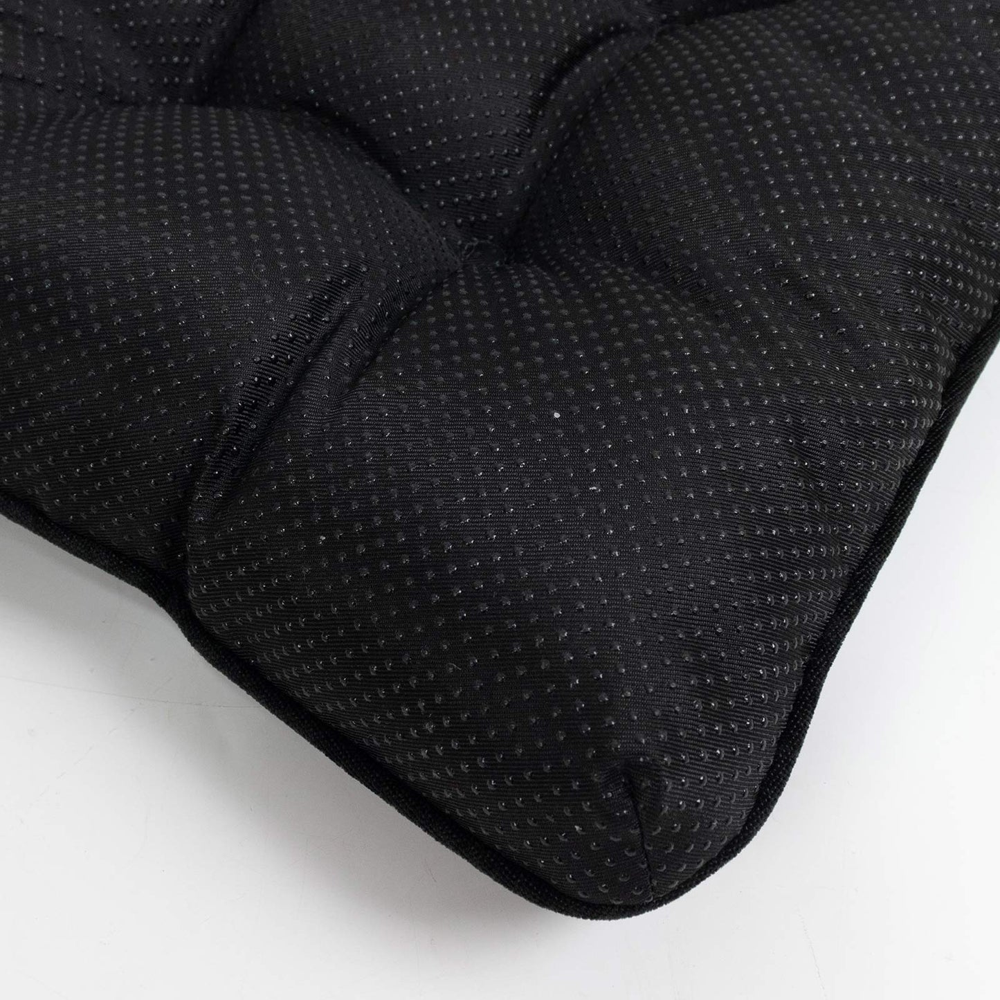 10 Pack Tufted Dining Chair Cushions with Ties, 4" Thick Black Polyester Non-Slip Seat Pads with Pol