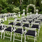 10 Pack Tufted Dining Chair Cushions with Ties, 4" Thick Black Polyester Non-Slip Seat Pads with Pol