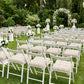 10 Pack Tufted Dining Chair Cushions with Ties, 4" Thick Ivory Polyester Non-Slip Seat Pads with Pol