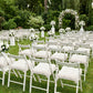 10 Pack Tufted Dining Chair Cushions with Ties, 4" Thick White Polyester Non-Slip Seat Pads with Pol