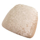 Beige crushed velvet seat pad cover for Chiavari chairs.
