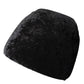 Black crushed velvet seat pad cover for Chiavari chairs.