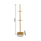 Gold metal painting display easel stand, 5.5ft adjustable heavy-duty holder.