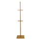Gold metal painting display easel stand, 5.5ft adjustable heavy-duty holder.