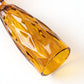 6-Pack Champagne Flute Glasses Transparent Amber Gold Textured Crystal Cut Design - Chic Wine Goblets for Parties & Events 6oz 8"