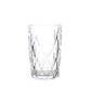 6-Pack Whiskey Glasses Clear Textured Crystal Cut Design with Heavy Base - Highball Tumblers for Parties & Events 12oz 5"