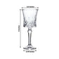 6 Pack 9oz Crystal Cut Glass Goblets Clear – Elegant Vintage Wine, Water & Cocktail Glasses for Table Settings