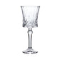 6 Pack 9oz Crystal Cut Glass Goblets Clear – Elegant Vintage Wine, Water & Cocktail Glasses for Table Settings