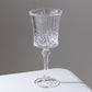 6 Pack 9oz Crystal Cut Glass Goblets Clear – Elegant Vintage Wine, Water & Cocktail Glasses for Table Settings