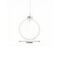 12 Pack 2" Clear Glass Hanging Ornament Balls, Fillable Round Baubles with Removable Silver Caps for