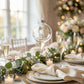 8 Pack 3" Clear Glass Hanging Ornament Balls, Fillable Round Baubles with Removable Silver Caps for 