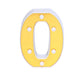 Gold 3D marquee letter "O" with warm white LED lights.