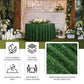 120" Green Fringe Shag Polyester Round Tablecloth