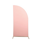 7ftx3ft Matte Dusty Rose Fitted Spandex Half Moon Wedding Arch Cover, Custom Fit Chiara Backdrop Stand Cover