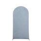 6ft Matte Dusty Blue Spandex Fitted Wedding Arch Cover For Round Top Chiara Backdrop Stand
