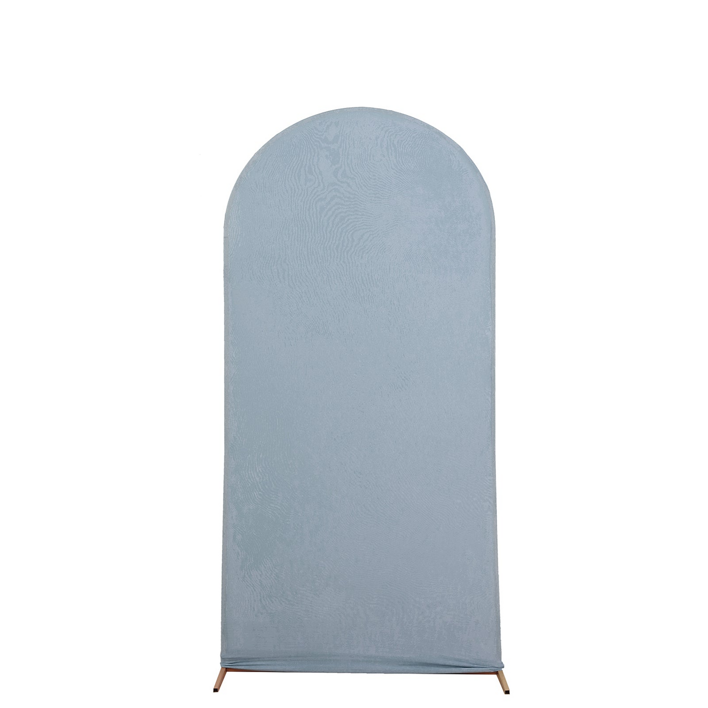 6ft Matte Dusty Blue Spandex Fitted Wedding Arch Cover For Round Top Chiara Backdrop Stand