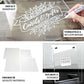 Clear acrylic sheets, 12" square, versatile and multipurpose for crafts and photo frames.