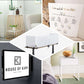 White acrylic square plexiglass sheets in assorted sizes.