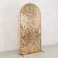 7ft Sparkly Gold Big Payette Sequin Fitted Wedding Arch Cover for Round Top Chiara Backdrop Stand