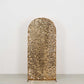 6ft Sparkly Gold Big Payette Sequin Fitted Wedding Arch Cover for Round Top Chiara Backdrop Stand