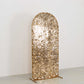 6ft Sparkly Gold Big Payette Sequin Fitted Wedding Arch Cover for Round Top Chiara Backdrop Stand