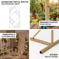Sturdy gold metal round top arch frame backdrop stand for event décor