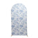 White blue french toile