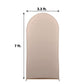 7ft Matte Nude Spandex Fitted Wedding Arch Cover For Round Top Chiara Backdrop Stand