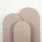 7ft Matte Nude Spandex Fitted Wedding Arch Cover For Round Top Chiara Backdrop Stand