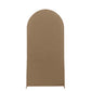 7ft Matte Taupe Spandex Fitted Wedding Arch Cover For Round Top Chiara Backdrop Stand