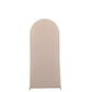 6ft Matte Nude Spandex Fitted Wedding Arch Cover For Round Top Chiara Backdrop Stand