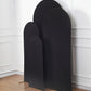 Set of 4 | Matte Black Spandex Fitted Wedding Arch Covers
