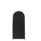 Set of 4 | Matte Black Spandex Fitted Wedding Arch Covers For Round Top Chiara Backdrop Stands - 4ft,5ft,6ft,7ft