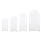 Set of 4 | Matte White Spandex Fitted Wedding Arch Covers