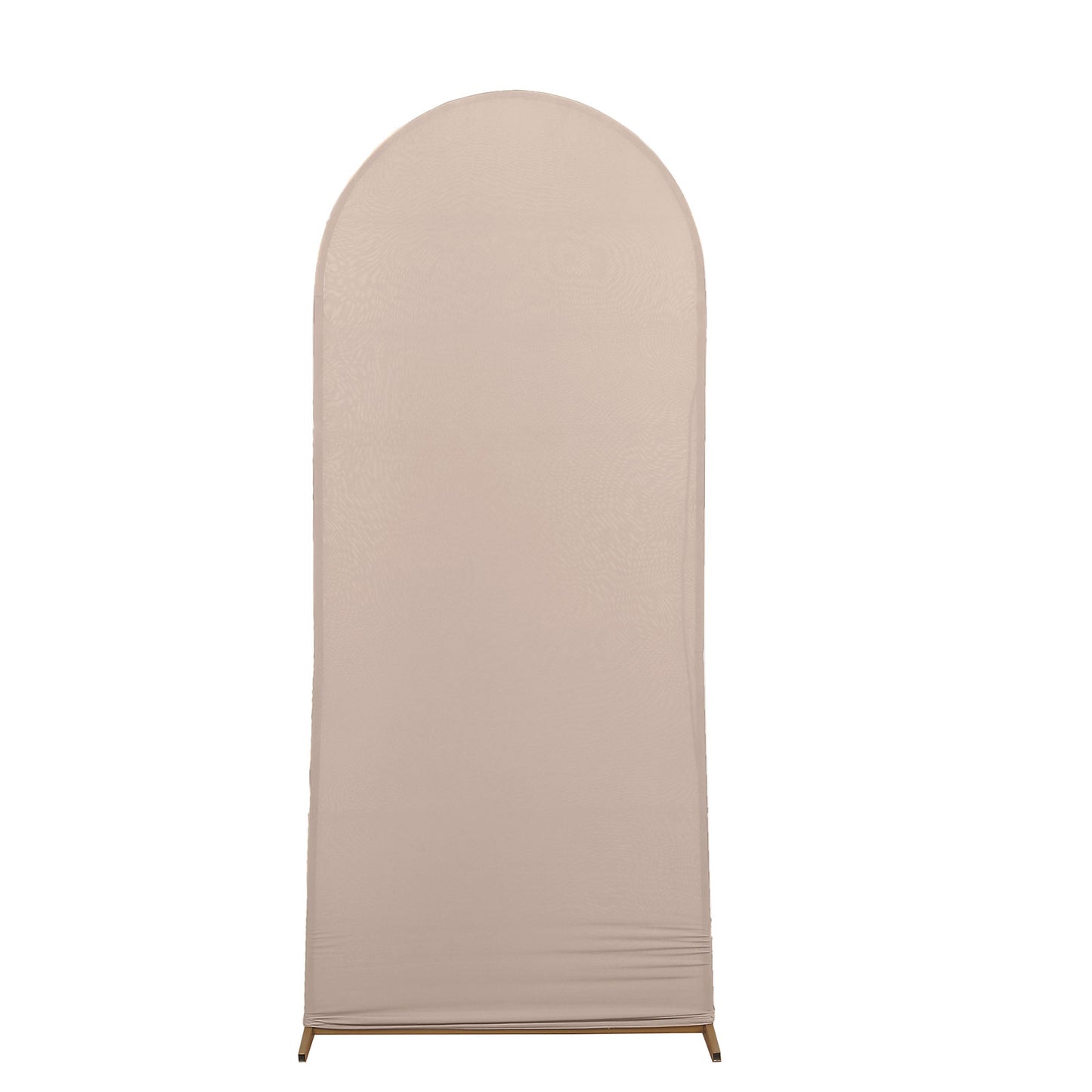 5ft Matte Nude Spandex Fitted Wedding Arch Cover For Round Top Chiara Backdrop Stand