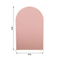 8ft Matte Dusty Rose Spandex Fitted Wedding Arch Cover For Round Top Chiara Backdrop Stand