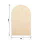 8ft Matte Beige Spandex Fitted Wedding Arch Cover For Round Top Chiara Backdrop Stand